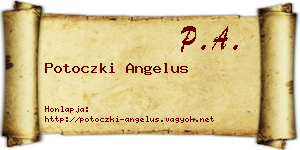 Potoczki Angelus névjegykártya